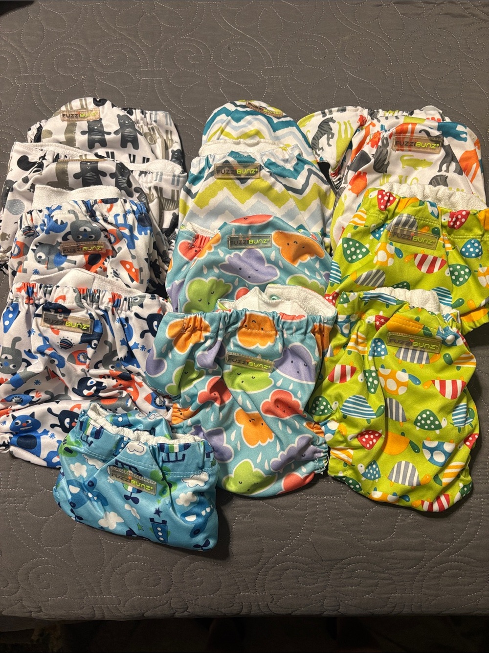 13 FuzziBunz Reusable Cloth Diaper Covers